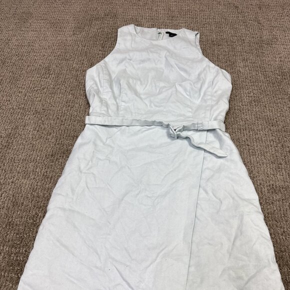 Ann Taylor Dress Green Belted Sleeveless Women’s Size 2 Petite - Picture 5 of 13